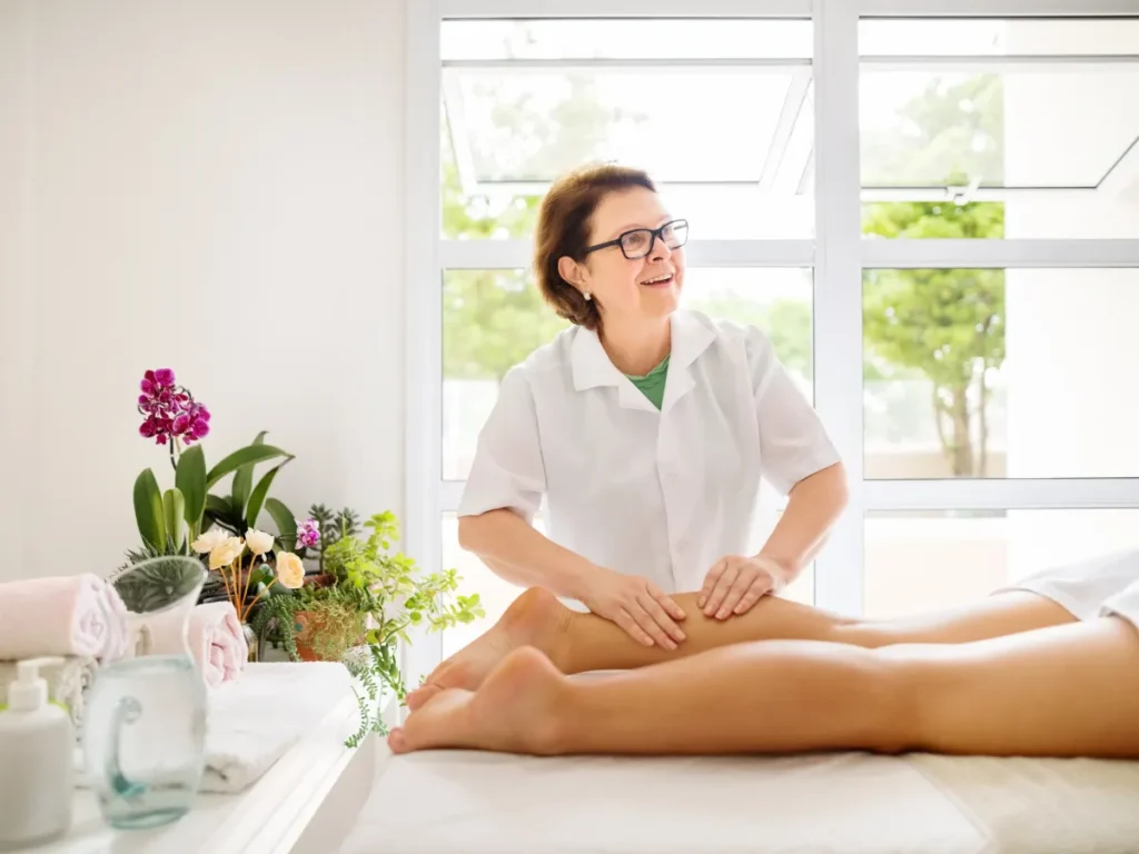 professional leg massage